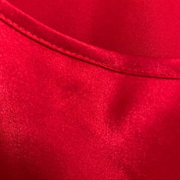 Vintage La Senza Satin Slip Dress Red Size Large - Picture 7 of 8
